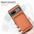 Google Pixel 9a Carbon Fiber Leather Card Magsafe Phone Case - Brown