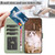 Google Pixel 9a Cartoon Cats Leather Phone Case - Green
