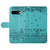 Google Pixel 9a Cat Embossing Pattern Leather Phone Case with Lanyard - Blue Google Pixel 9a Cat Embossing Pattern Leather Phone Case with Lanyard - Blue