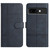 Google Pixel 9a Cowhide Texture Stitching Leather Phone Case - Dark Blue Google Pixel 9a Cowhide Texture Stitching Leather Phone Case - Dark Blue