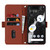 Google Pixel 9a Cross Texture Crossbody Lanyard Leather Phone Case - Brown