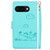 Google Pixel 9a Cute Cats RFID Leather Phone Case - Green