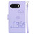Google Pixel 9a Cute Cats RFID Leather Phone Case - Purple