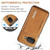 Google Pixel 9a DG.MING M2 Series 3-Fold Multi Card Bag + Magnetic Phone Case - Brown