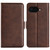 Google Pixel 9a Dual-side Magnetic Buckle Horizontal Flip Leather Phone Case - Brown