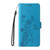 Google Pixel 9a Embossed Butterfly Flowers Leather Phone Case - Blue