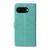 Google Pixel 9a Embossed Butterfly Flowers Leather Phone Case - Green