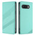 Google Pixel 9a Embossed Multi-functional Wallet Retro Leather Phone Case - Mint Green