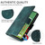 Google Pixel 9a Embossed Rhombus Starry Leather Phone Case - Green