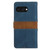 Google Pixel 9a Grid Stitching Leather Phone Case with Lanyard - Blue