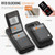 Google Pixel 9a JEEHOOD J06 British Style RFID MagSafe Card Bag PU Phone Case - Black