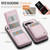Google Pixel 9a JEEHOOD J06 British Style RFID MagSafe Card Bag PU Phone Case - Pink