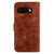 Google Pixel 9a Lily Embossed Leather Phone Case - Brown
