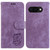 Google Pixel 9a Little Tiger Embossed Leather Phone Case - Purple