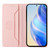 Google Pixel 9a RC01 Dual-Folded Magnetic Suction RFID Leather Phone Case - Pink