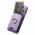 Google Pixel 9a Retro Cross Leather Ring Vertical Insert Card Bag MagSafe Phone Case - Purple