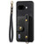 Google Pixel 9a Retro Cross Wristband Wallet Leather Back Phone Case - Black
