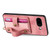 Google Pixel 9a Retro Cross Wristband Wallet Leather Back Phone Case - Pink
