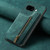 Google Pixel 9a Retro Leather Zipper Wallet Back Phone Case - Green