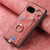 Google Pixel 9a Retro Skin-feel Ring Card Bag Phone Case with Hang Loop - Pink