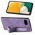 Google Pixel 9a Retro Wristband Holder Leather Back Phone Case - Purple
