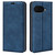 Google Pixel 9a Retro-skin Magnetic Suction Leather Phone Case - Dark Blue
