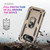 Google Pixel 9a Shockproof TPU + PC Phone Case with Holder - Gold
