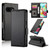 Google Pixel 9a Side Buckle Magnetic Frosted Leather Phone Case - Black