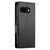 Google Pixel 9a Side Buckle Magnetic Frosted Leather Phone Case - Black