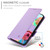 Google Pixel 9a Side Buckle Magnetic Frosted Leather Phone Case - Purple