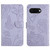 Google Pixel 9a Skin Feel Butterfly Embossed Flip Leather Phone Case - Purple Google Pixel 9a Skin Feel Butterfly Embossed Flip Leather Phone Case - Purple