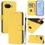 Google Pixel 9a Skin Feel Solid Color Leather Phone Case with Lanyard - Lemon Yellow