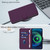 Google Pixel 9a Skin Feel Solid Color Leather Phone Case with Lanyard - Violet