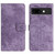 Google Pixel 9a Skin-feel Embossed Butterfly Leather Phone Case - Purple