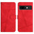 Google Pixel 9a Skin-feel Stitching Leather Phone Case - Red Google Pixel 9a Skin-feel Stitching Leather Phone Case - Red