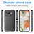 Google Pixel 9a Thunderbolt Shockproof TPU Phone Case - Black