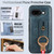 Google Pixel 9a Wristband Leather Back Phone Case - Blue