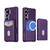 Samsung Galaxy S24 FE 2-in-1 Magnetic Wallet MagSafe Leather Back Phone Case - Purple