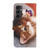 Samsung Galaxy S24 FE 3D Colored Drawing Flip Leather Phone Case - Butterfly Cat