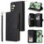 Samsung Galaxy S24 FE 9-Card Slots Zipper Wallet Bag Leather Phone Case - Black