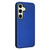Samsung Galaxy S24 FE Carbon Fiber Texture Flip Leather Phone Case - Blue