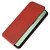 Samsung Galaxy S24 FE Carbon Fiber Texture Flip Leather Phone Case - Brown