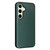 Samsung Galaxy S24 FE Carbon Fiber Texture Flip Leather Phone Case - Green