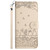 Samsung Galaxy S24 FE Cat Embossing Pattern Leather Phone Case with Lanyard - Beige
