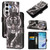 Samsung Galaxy S24 FE Colored Drawing Pattern Plain Weave Leather Phone Case - Black And White Tiger