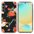 Samsung Galaxy S24 FE Colorful Painting Pattern TPU Phone Case - Flowers On Black