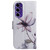Samsung Galaxy S24 FE Coloured Drawing Flip Leather Phone Case - Magnolia