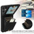 Samsung Galaxy S24 FE Crossbody Lanyard Zipper Wallet Leather Phone Case - Black