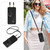 Samsung Galaxy S24 FE Crossbody Lanyard Zipper Wallet Leather Phone Case - Black