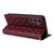 Samsung Galaxy S24 FE Crossbody Rhombic Sucker Leather Phone Case - Claret